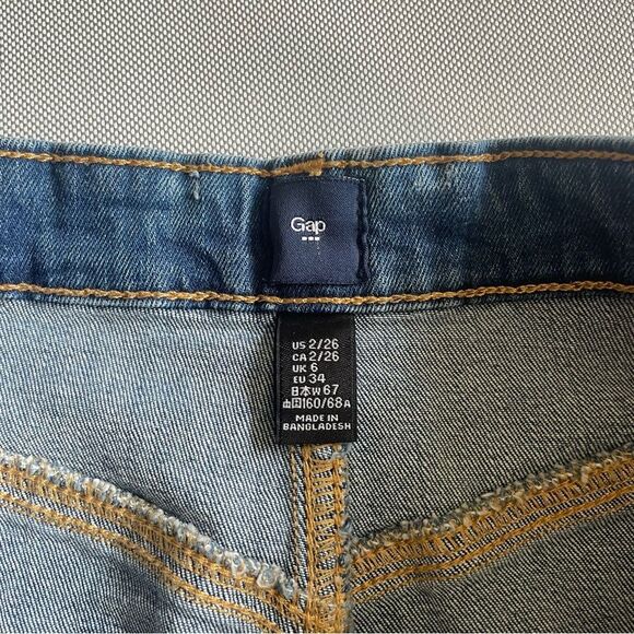 Gap Button Front Denim Mini Skirt Women’s Size 2 (26) - Picture 5 of 6